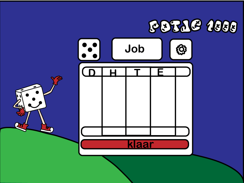 Potje Duizend, play field